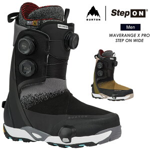 BURTON �o�[�g�� Men's Waverange X Pro Step On Wide �E�F�[�u�����W�G�b�N�X�v�� �X�e�b�v�I�����C�h 26-27 2027 �X�m�[�{�[�h �u�[�c �����Y