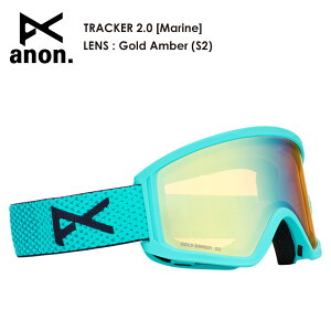 �����\�� 26-27 2027 anon �A�m�� Tracker 2.0 Goggles + MFI Face Mask [Marine] Gold Amber �g���b�J�[ �S�[�O��