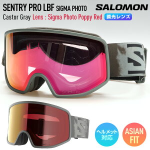 2027 SALOMON �T������ �X�L�[ �X�m�[�{�[�h �S�[�O�� SENTRY PRO LBF SIGMA PHOTO �Z���g���[�v�� Castor Gray ���������Y: Sigma Photo Poppy Red �y���A�X�m�[�z