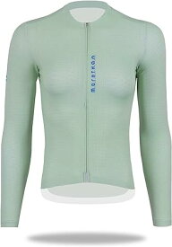 Morethan サイクルジャージ レディース 長袖 サイクリングウェア LADY-LVP-001 (UVカット/ポケット付き/抗菌 軽量)