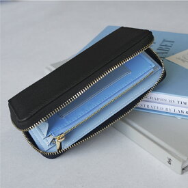 【楽天1位】ラシエム LASIEM 小さい長財布 レディース 本革 牛革 短い長財布コンパクト 大容量 ラウンドファスナー 薄型 軽量 スキミング防止 バイカラー ブランド カード入れ クリスマス プレゼント ギフト