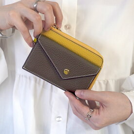 フラグメントケース ミニ財布 小さい財布 レディース 小銭入れ付き 本革 カードケース 薄型 薄い コンパクト コインケース ファスナー 薄い キャッシュレス 軽量 スリム 使いやすい カード収納 定期入れ サブ財布 シンプル おしゃれ ブランド
