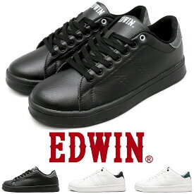 スニーカー メンズ 黒 白 シンプル おしゃれ 超軽 量軽い 疲れない EVA素材 レースアップ 紐靴 紳士靴 EDWIN edw1021ms｜正規販売店