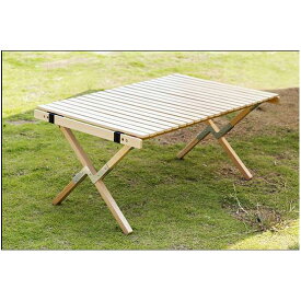 Folding Table ロールトップ Wood 9060　幅900×奥行600×高さ410mm