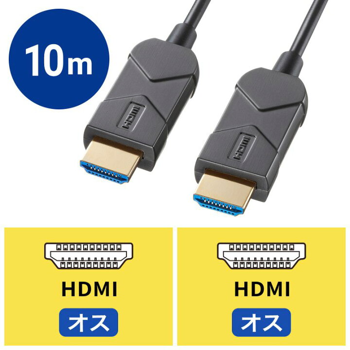 楽天市場】サンワサプライ 8K/60Hz・4K/120Hz対応光ファイバHDMI  