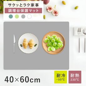 【P10倍衝撃SALE！】キッチン シリコンマット 耐熱 キッチン 調理台 保護シート シリコンマット キッチン 40 60 厚手 耐熱 吸音 滑り止め 調理台保護シート ステンレス キッチン ステンレス シリコンマット パン 製菓 キッチン台 保護 シート 拭ける 衝撃吸収 防汚加工