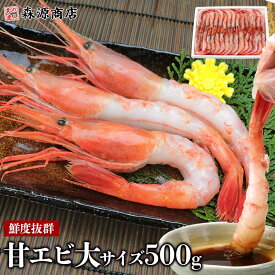 甘エビ 大サイズ 500g あま海老 甘海老 甘えび 生食用 刺身 国産 お中元 ギフト プレゼント 御中元