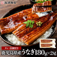 うなぎ 国産 送料無料 無投薬 約180g × 2尾 鹿児島 ウナギ 蒲焼き 山田水産 冷凍 真空パック 食品 unagi…