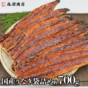 国産 うなぎ 袋詰め 約700g 鰻 うなぎ ウナギ 蒲焼 かば焼き スタミナ 夏 うなぎ 国産 訳あり うなぎ 鹿児島