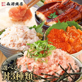 ねぎとろ 明太子セット＋選べる1品 丼 うなぎ 鰻 カニ 蟹 いくら 海鮮丼 お中元 ギフト プレゼント