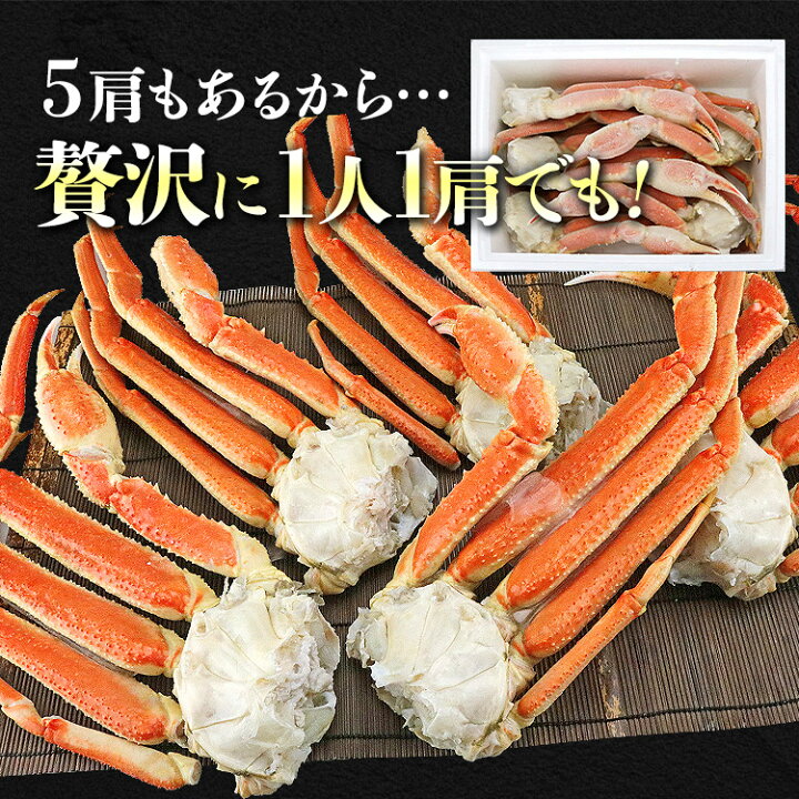 楽天市場】終売 特大5Lサイズ ボイルずわいがに 5肩 総重量2.5kg NET2 