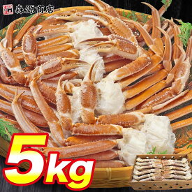 超特大 生 ずわい蟹 5kg 3L-5Lサイズ 蟹 ズワイガニ カニ かに 鍋 業務用 ずわいがに 食べ放題 カニ 蟹脚 セクション お中元 ギフト プレゼント 御中元