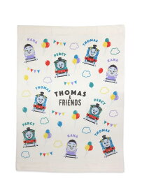 マルチタオル お昼寝タオル トーマス フラッフィーパターン 綿100% 約85×115cm 赤ちゃん・子供用のタオルケットにしても便利です♪どんな場面にもマルチに対応 綿100%
