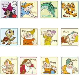 Walt Disney (ウォルト ディズニー)110柄 プチタオル 85〜96番 【楽ギフ_包装選択】【楽ギフ_メッセ入力】