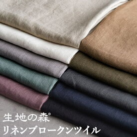 ＼マラソン期間中【P5倍】+最大2000円クーポン ／リネンブロークンツイル ナチュラルヴィンテージ 無地 綾織り 50cm単位 生地の森