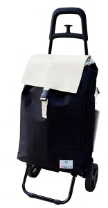 ショッピングカートバイカラーW メッシュバッグ付き / ブラック×アイボリー/ネイビー×ターコイズ ショッピングカート 男性用 女性用 介護用カート