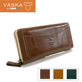 VASKA by moz ランガ RF束入れ モズ モズ財布 moz VASKA ヘラジカ 財布 長財布 多機能 カード収納 レディース ガールズ ティーンズ ボーイズ ブラウン キャメル チャ グリーン