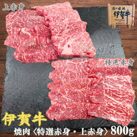 国産 黒毛和牛 【伊賀牛】 赤身 焼肉 食べ比べ 800g 3～5人前 高級 三重県産 送料無料