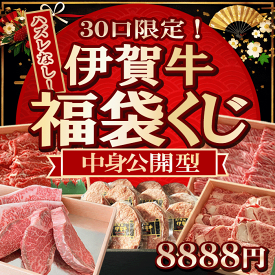 特別企画【数量限定30口】新生活 春ギフト なくなり次第終了！早いもの勝ち！伊賀牛がお手ごろに味わえる　 はずれなしの国産黒毛和牛福袋くじ お肉 伊賀牛 お得 はずれなし くじ肉 ステーキ すき焼き しゃぶしゃぶ