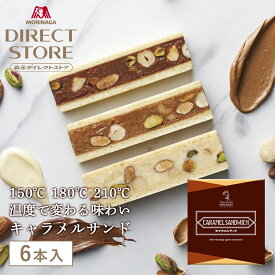 キャラメル スイーツ ギフト 焼き菓子 キャラメルガナッシュ 【公式】 森永製菓 キャラメルサンド 1箱 6本 3種×各2本入り オリジナル紙袋付き TAICHIRO MORINAGA