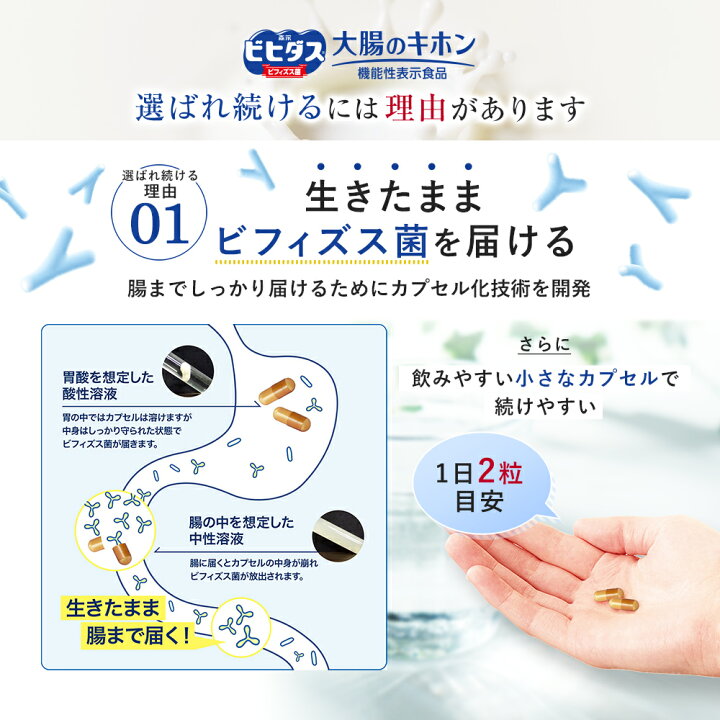 楽天市場】森永 ビヒダス 大腸のキホン 約30日分(1袋) ビフィズス菌 