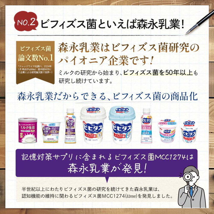 楽天市場】メモリービフィズス 記憶対策サプリ 機能性表示食品 ＜小 