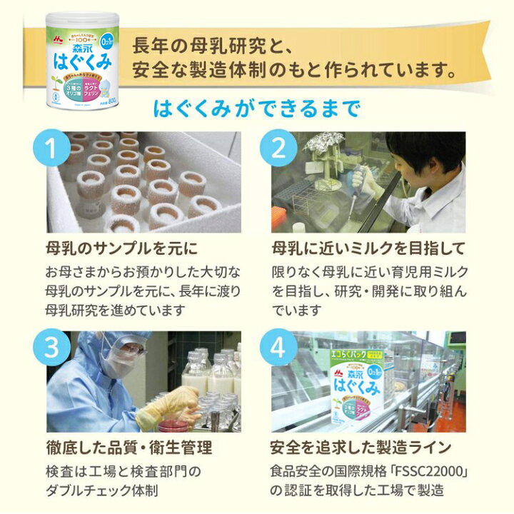 楽天市場】森永 はぐくみ 大缶 ＜ 800g(8個セット)＞【 森永乳業 公式 