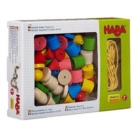 HABA ハバ カラービーズ・6シェイプ HA2155 | おもちゃ 木のおもちゃ 幼児おもちゃ ビーズ ひも通し 知育玩具 知育 出産祝い 誕生日 クリスマス プレゼント