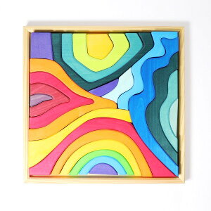 【10/30限定200円offクーポン配布中】 GRIMM'S グリムス エレメントブロック・小 GM10217 木のおもちゃ 積み木 積木 つみき アーチ レインボー 出産祝い 誕生日 クリスマス ギフト プレゼント GRIMMS