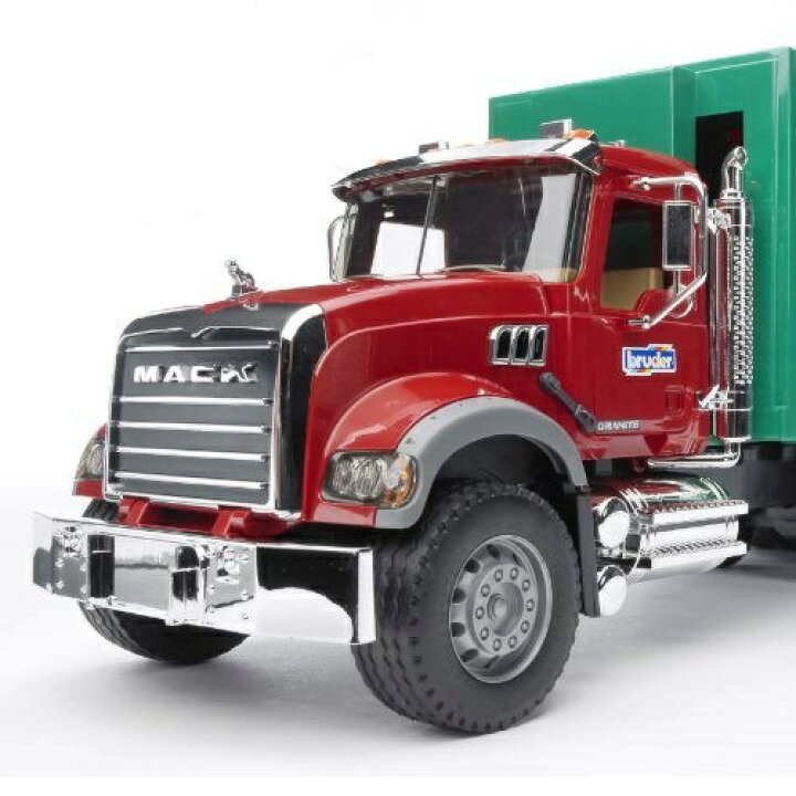 車のおもちゃ はたらく車 Mack Bruder ごみ収集車 パッカー車 ブルーダー 清掃車 登場 清掃車