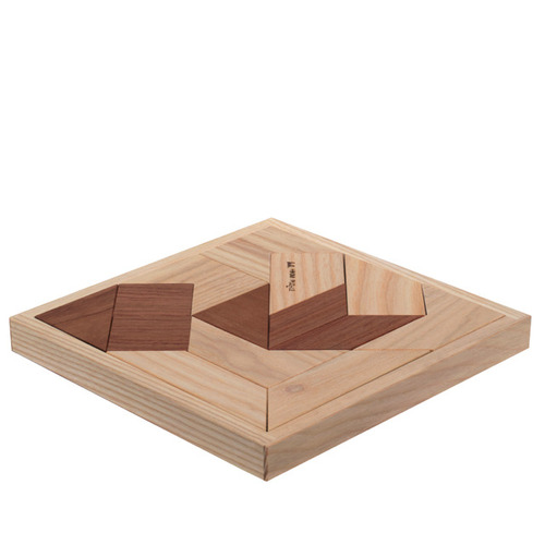 いラインアップ 問題集の問題を一つ選び 箱の中でそのシルエットを作る木製パズル 木のおもちゃ 日本製 匹見パズル アボロ 買取り実績 木製パズル