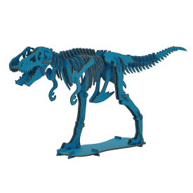 ダンボールでつくる恐竜骨格 ティラノサウルス BLUE 4966