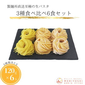 生パスタ麺 食べ比べ 生パスタ 6食 3種 120g 美味しい 製麺所 通販 おすすめ タリオリーニ タリアテッレ リングイネ パスタソース ナポリタン クリームパスタ ミートソースパスタ 国産 冷凍 アレンジ パスタ麺 早ゆで もっちり もちもち もちっと 卵無し 簡単 送料無料