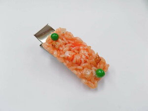 【 ヘアクリップ チキンライス・海老・大 】 日本製 小物 食品サンプル おもしろ プレゼント かわいい おしゃれ ハンドメイド 模型 フェイクフード フード 食べ物 パーツ 撮影 大阪 ユニーク