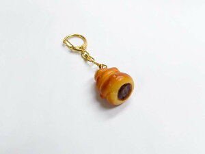 【 キーホルダー パン:コロネ チョコ 】 日本製 小物 食品サンプル おもしろ プレゼント かわいい おしゃれ ハンドメイド ポーチ バッグ 模型 フェイクフード フード 食べ物 パーツ 撮影 ぬ