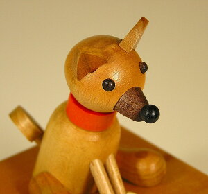 からくりワンちゃんオルゴール ”ラブリードッグシリーズ：柴犬　”（日本製：東洋音響）YK-DS-10
