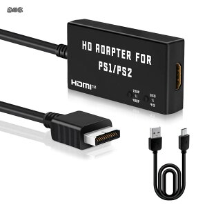 �y���������zPS1/PS2��p HDTV����HDMI�ϊ��R���o�[�^�[ �A�X�y�N�g��؂�ւ��X�C�b�`���� 4:3����16:9�ϊ��\ HDMI�ϊ��ڑ��R���o�[�^�[ PSHDMI�ϊ�-�u���b�N