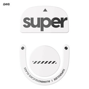 �y���������zC) �}�E�X�\�[�� for Logicool G PRO X SUPERLIGHT 2 �}�E�X�t�B�[�g [ �����K���X�f�� ���E���h�G�b�a���H ���ϋv �ᖀ�C Super Smooth ] - White