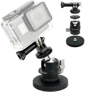 �J�������C�X�^���h �Z�b�g �X�^���h + �_�� + Gopro�z���_�[ �}�O�l�b�g�x�[�X ���R�_�� 360°��]�\ 1/4-20�l�W �t�� Gopro Hero 13 12 11 10 9 8 7 Insta360 X5 X4 X3 Ace Pro 2 DJI Osmo Action 5 �A�N�V�����J���� 