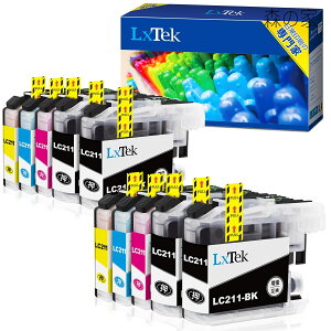 �y���������z211 LC211-4PK �u���U�[�iBrother�j�p �C���N LC211 4�F�Z�b�g*2 + LC211BK *2 ���v10�{�Z�b�g ��e�ʃ^�C�v DCP-j968N DCP-J562N MFC-J737DN MFC-J837DN MFC-J887N MFC-J907DN MFC-J997DN MFC-J997DWN DCP-J767N DCP-J963N �C