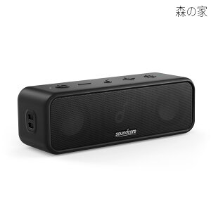 �y���������zSoundcore 3 Bluetooth �X�s�[�J�[/ IPX7 �h��/�`�^�j�E���h���C�o�[/�f���A���p�b�V�u���W�G�[�^�[/BassUp�e�N�m���W�[/�A�v���Ή�/�C�R���C�U�[�ݒ�/USB-C�ڑ�/ 24���ԘA���Đ�/ PartyCast�@