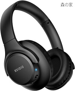 �y���������z�w�b�h�z�� KVIDIO Bluetooth 6.0 65���ԍĐ� 40mm HD �h���C�o�[���j�b�g �I�[�o�[�C���[�w�b�h�z�� �}�C�N���� �L�� ���� ���p �Չ� ���^ �n���Y�t���[�ʘb�\ �u���[�g�D�[�X �w�b