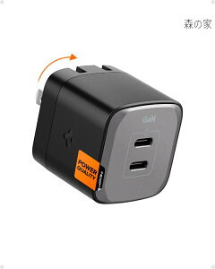 �y���������z35W 2�|�[�gUSB-C �[�d�� [ PD 3.0�EPPS GaN3.0 �}���[�d�Ή� USB Type-C 2�|�[�g �ő�35W 25W�E10W �܂肽���ݎ��v���O �~�b�h�i�C�g�E�u���b�N ] iPhone 15 Pro Plus Max 14 13 Galaxy S23 Ultra Pixel ���̑�