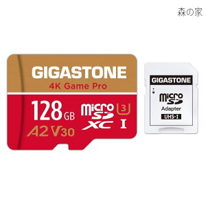 �y���������z1��p�zGIGASTONE �}�C�N��sd�J�[�h 128GB 4K Game Pro microSDXC UHS-I A2 V30 U3 C10 100MB/s Ultra HD 4K �r�f�I�^�� �A�N�V�����J���� �X�|�[�c�J���� 4K Ultra HD ���� SD�A�_�v�^�[1���t���y5�N�f�[�^
