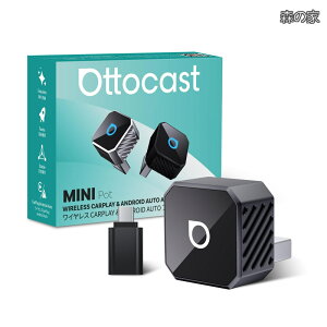 �y���������zOttocast MINI Pot�~�j CarPlay Android Auto ���C�����X �A�_�v�^�[ Ottocast �V�^ 2025 �J�[�v���C���A���h���C�h�I�[�g������ iPhone��Android�X�}�z�p ��