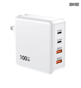 �y���������z�^�C�vc 100w PD �}���[�d�� 4�|�[�g�����[�d �y�� ���^ USB PD3.0/QC3.0/PPS/SCP�K�i PSE�F�� GaN�Z�p���� �܂肽���ݎ��v���O iPad/iPhone/Android/MacBook