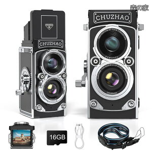 �y���������z���g���J���� �~�j���g���f�W�^���J���� 1080P �ʐ^?����@�\ 12MP�I�[�g�t�H�[�J�X 1.54�C���`��� �f�W�J�� ���g�� �R���p�N�g�|�[�^�u��TLR ��჌�t�^ �u