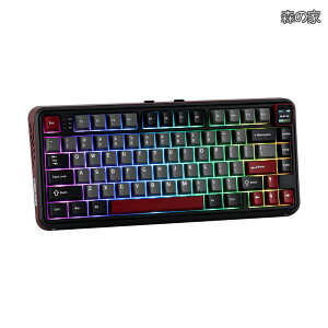 �y���������zVibe75 75%���C�����X�Q�[�~���O�L�[�{�[�h �����\�X�N���[�����W���[������ �z�b�g�X���b�v�Ή� �N���[�~�[���J�j�J���L�[�{�[�h �K�X�P�b�g�\�� BT5.0/2.4