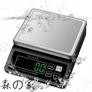 �y���������zIP67�h�� �ې􂢉\ 0.1g�P�� �f�W�^���͂��� �v�ʊ� 5kg �d�q���� ���v�\ �� 304�X�e�����X�v�ʎM �v�� �N�b�L���O�X�P�[�� �v�ʌv DH-8903 �u���b�N