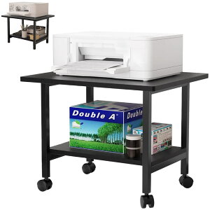 �y���������zDEWEL �v�����^�[�� 2�i �L���X�^�[�t�� ��48×���s40×����37cm �v�����^�[���b�N ��� �f�X�N�� ���[ �ؐ� ���ω׏d30kg �A�W���X�^�[�t�� �R�s�[�@�� �R�s�[�@�u���� �����@�� �v��